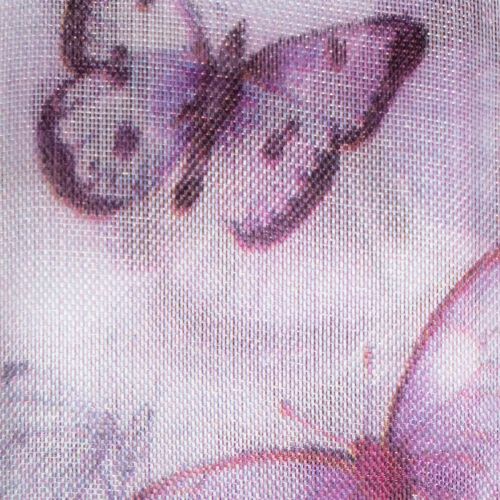 Artikel Organzabånd, chiffonbånd, sommerfugle, lilla, 40 mm, 18 m