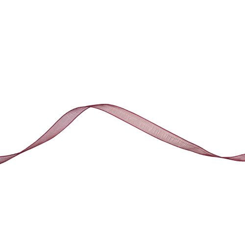 Floristik24 Organza bånd Bordeaux nylon bånd 6mm 50m