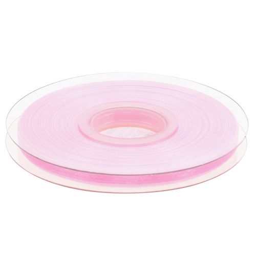 Artikel Organza bånd gavebånd pink bånd selvkant 6mm 50m