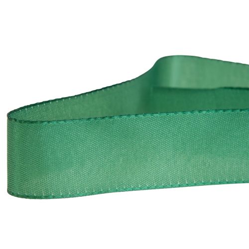 Artikel Dekorationsbånd grønt gavebånd selvkant mørkegrøn 25mm 3m