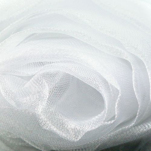 Floristik24 Dekorativt stof organza hvid 150cm x 300cm