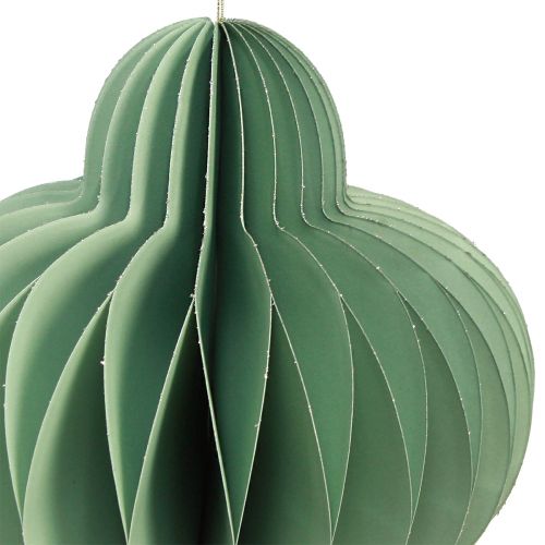 Artikel Julepynt af papirpynt i mint H40cm 2 stk