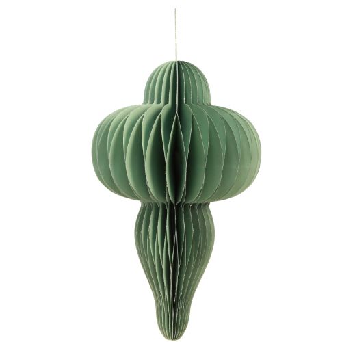Artikel Julepynt af papirpynt i mint H40cm 2 stk