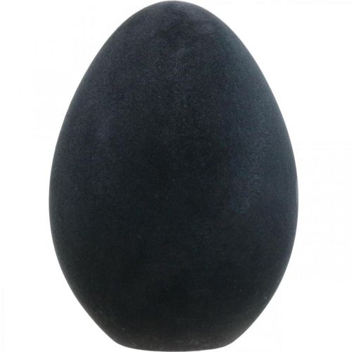 Artikel Påskeæg plast sort æg Påskepynt flokkede 40cm