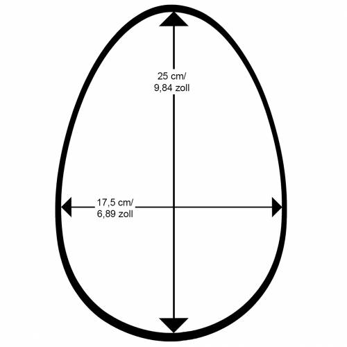 Artikel Påskeæg flokket H25cm Farvede æg Påskepynt