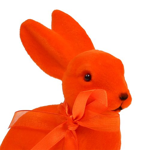 Floristik24 Påskehare assorteret 15cm flokket 4stk