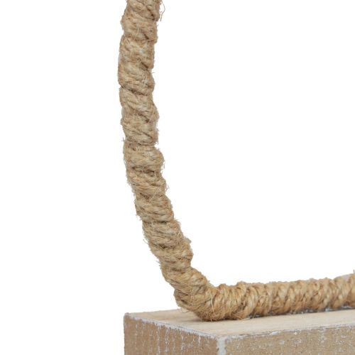Artikel Påskehare borddekoration Påsketråd boho dekoration 24cm 2stk