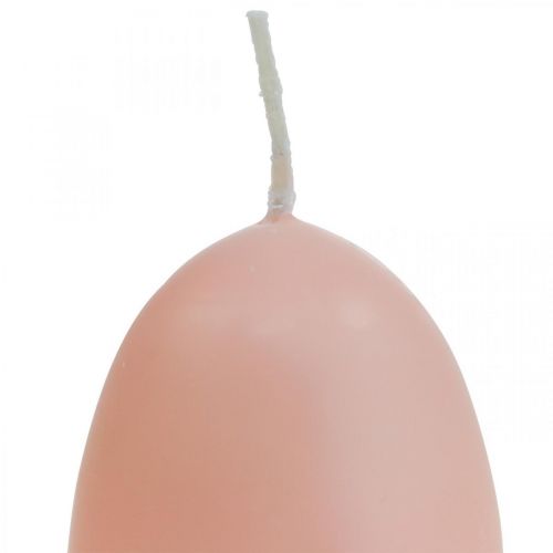 Artikel Påskelys æggeform, æggelys påske Fersken Ø4,5cm H6cm 6stk