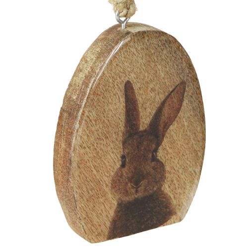 Artikel Påskevedhæng Bunny i Æggetræ Jute Natur 8x10,5cm 4stk