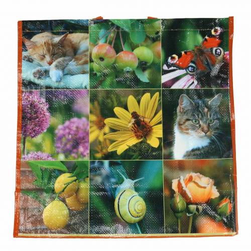 Floristik24 Indkøbspose med håndtag picnic plastik 45×20×44cm