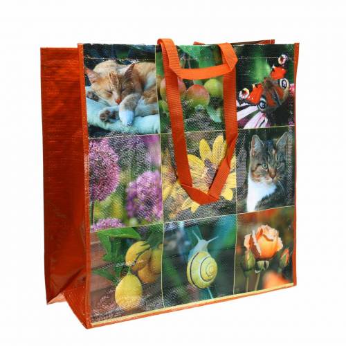 Floristik24 Indkøbspose med håndtag picnic plastik 45×20×44cm