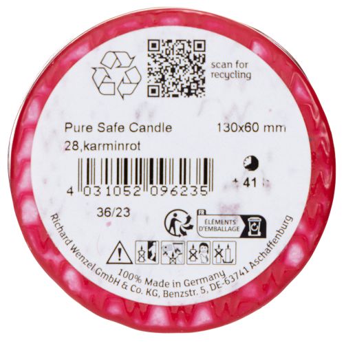 Artikel PURE bloklys lavet af naturlig voks for en hyggelig atmosfære 13 cm