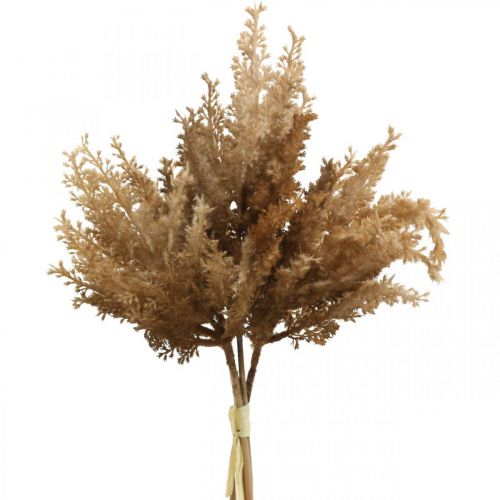 Floristik24 Kunstige pampas græs brun tør dekoration prydgræs 35cm 4stk