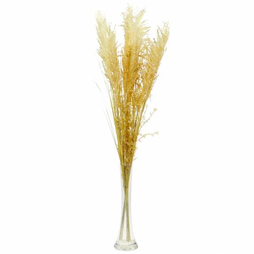 Artikel Pampas græs gul Kunstig prydgræs Tørt blomster 3 stk