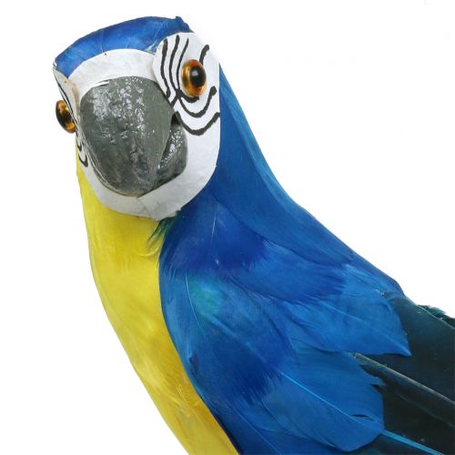Artikel Dekorativ papegøje blå 44cm