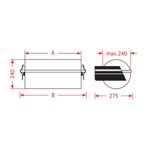 Artikel Papirfolie vægdispenser ZAC 75 cm