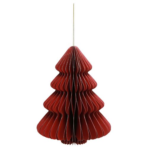 Floristik24 Papir juletræ Bordeaux julevedhæng H20cm