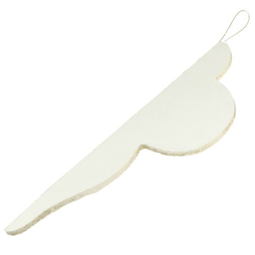 Artikel Papir julepynt hvid sølv ornament H40cm 2stk