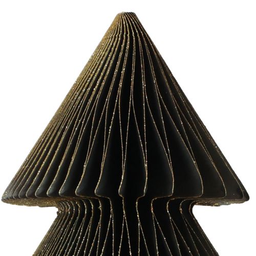 Floristik24 Papir juletræ Papir juletræ Sort H30cm