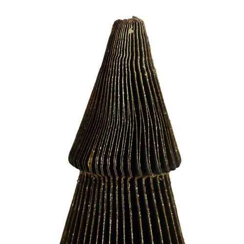 Floristik24 Papir juletræ Papir juletræ Sort H60cm