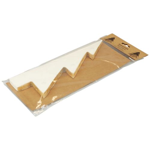 Floristik24 Papir Juletræ Papir Juletræ Hvidguld H30cm