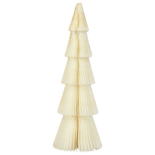 Papir Juletræ Gran Tree Small Hvidguld H30cm