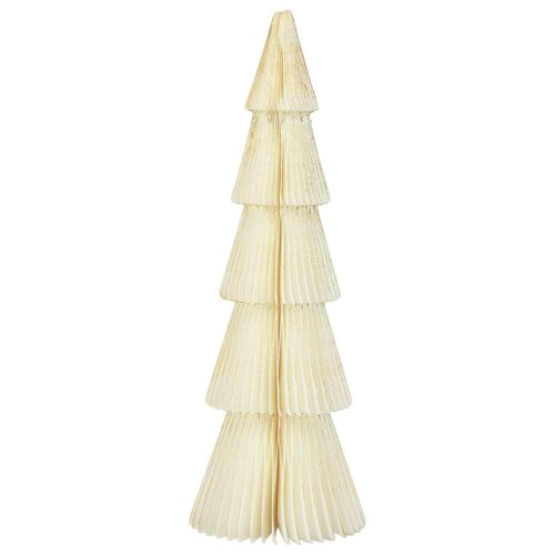 Floristik24 Papir Juletræ Gran Tree Small Hvidguld H30cm