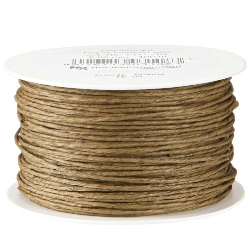 Artikel Papir wire craft wire wire viklet brun Ø2mm 100m