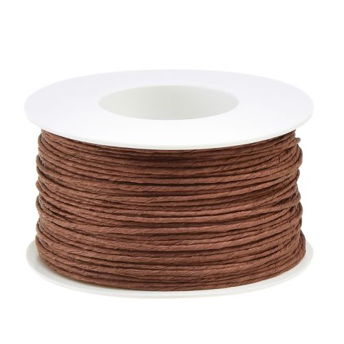 Papir wire craft wire wire viklet brun Ø2mm 100m