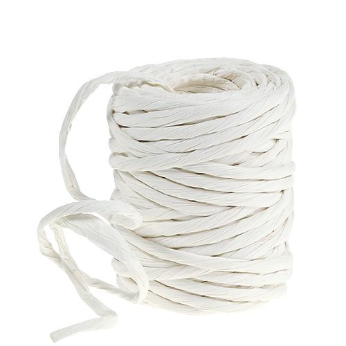 Papirsnor 6mm 23m hvid