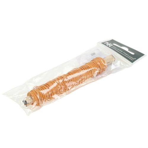 Floristik24 Papirledning tråd omviklet Ø0,8mm 22m Orange