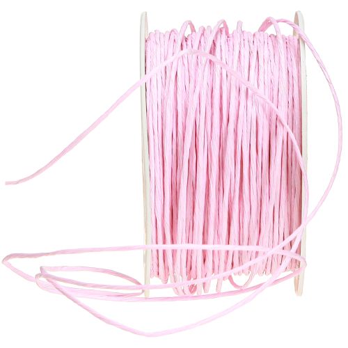 Artikel Papirsnor trådviklet Ø2mm 100m pink