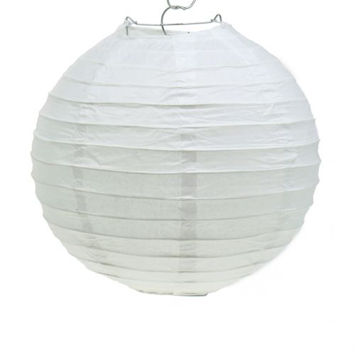 Floristik24 Papirlanterne hvid Ø20cm