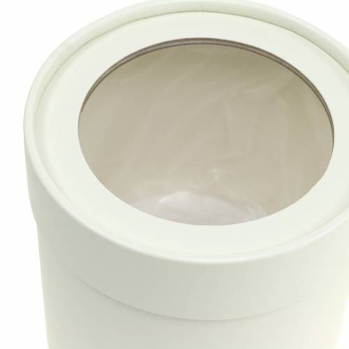 Artikel Blomsteræske rund papcreme Ø10/12cm sæt med 2 stk