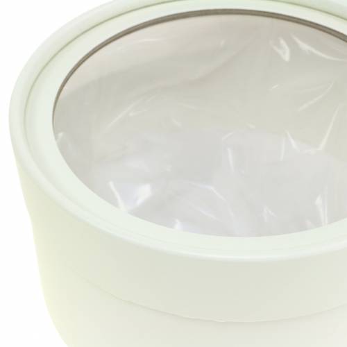 Floristik24 Blomsteræske rund papcreme Ø15,5/19cm sæt med 2 stk