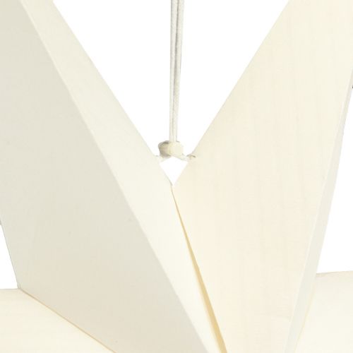 Artikel Papirstjernelampe hvid stjernedekorationsbøjle 75x20cm 2stk
