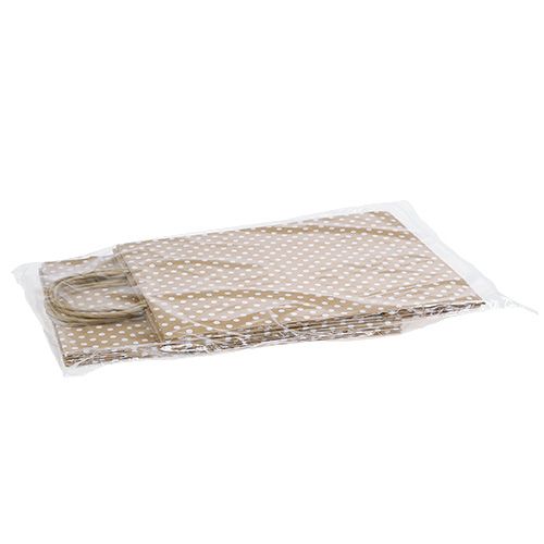 Floristik24 Papirpose prikker 20cm x25cm natur 6stk