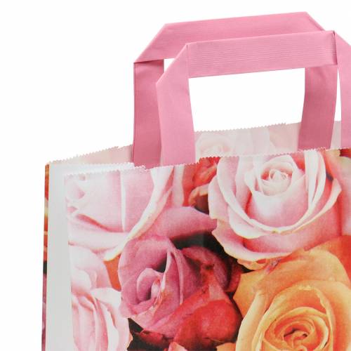 Floristik24 Papirpose rose 22cm x 10cm x 28cm 25stk