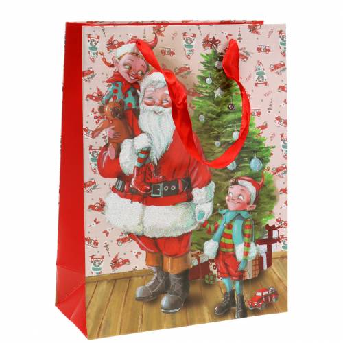 Floristik24 Gavepapirpose "Julemanden" H24cm