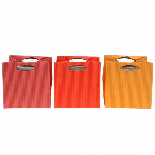 Floristik24 Papirpose urtepottemaskine mix orange 10,5cm 12p