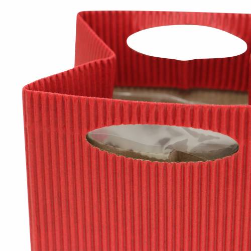 Artikel Papirpose urtepottepottemaskine rød 10,5cm 12 stk