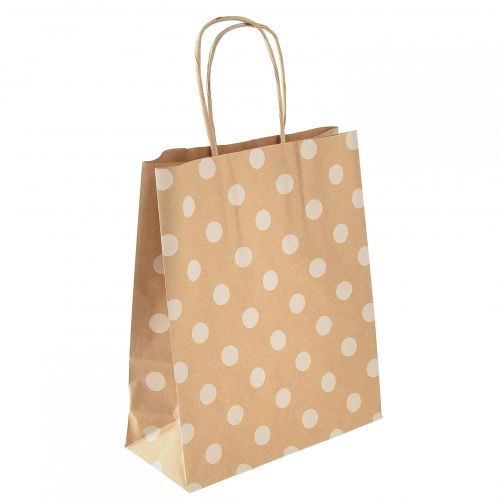 Artikel Gaveposer papirbæreposer prikker 18×22cm 50 stk