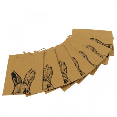 Artikel Gavepose påskepapirspose kaninbrun 12×6×15cm 8 stk