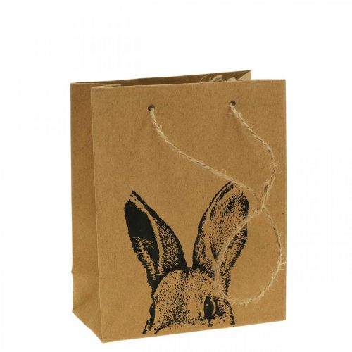Artikel Gavepose påskepapirspose kaninbrun 12×6×15cm 8 stk