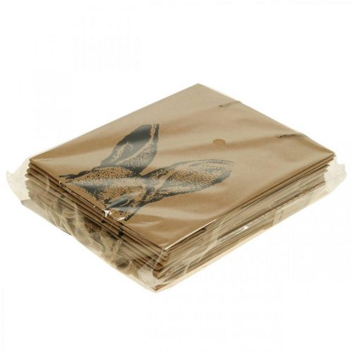 Artikel Gavepose påskepapirspose kaninbrun 16×6,5×20cm 6stk