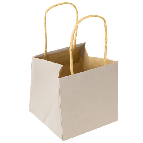 Artikel Papirposer med stjerne og hank grå assorteret 10,5×10,5cm 9 stk.