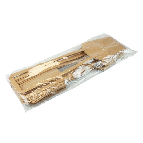 Artikel Papirposer håndtag plantepapir natur 11,5×11,5×18,5cm 8 stk.