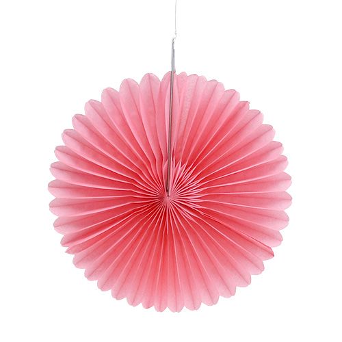 Floristik24 Festdekoration honeycomb papir blomst pink Ø20cm 3stk