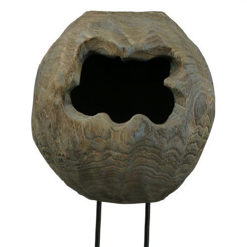 Artikel Dekorativ skulpturplantekugle lavet af Paulownia træ H68cm
