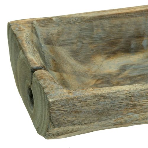 Floristik24 Dekorativ skål Paulownia træ 37cm x 14cm H7cm